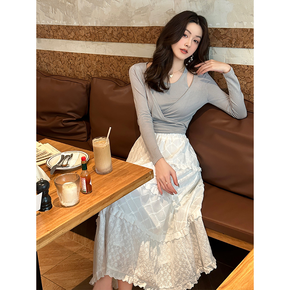 Embroidered Tiered Skirt for Girls