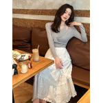 Embroidered Tiered Skirt for Girls