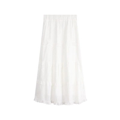 Embroidered Tiered Skirt for Girls 01