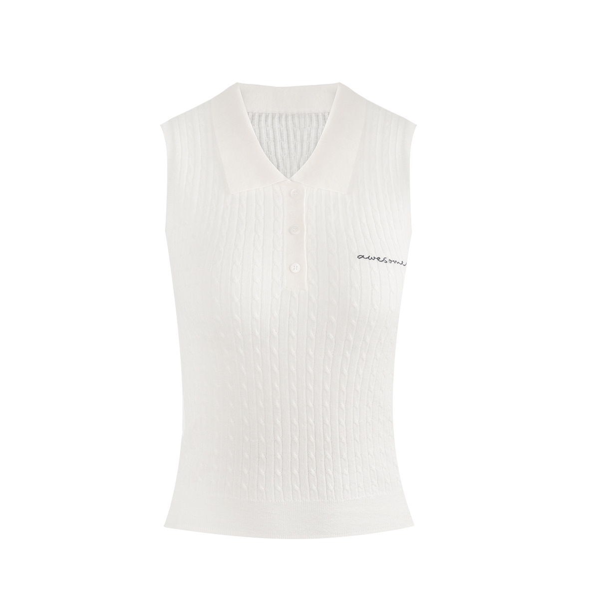 Lace-Trimmed Knit Set: Cropped Top & Skirt