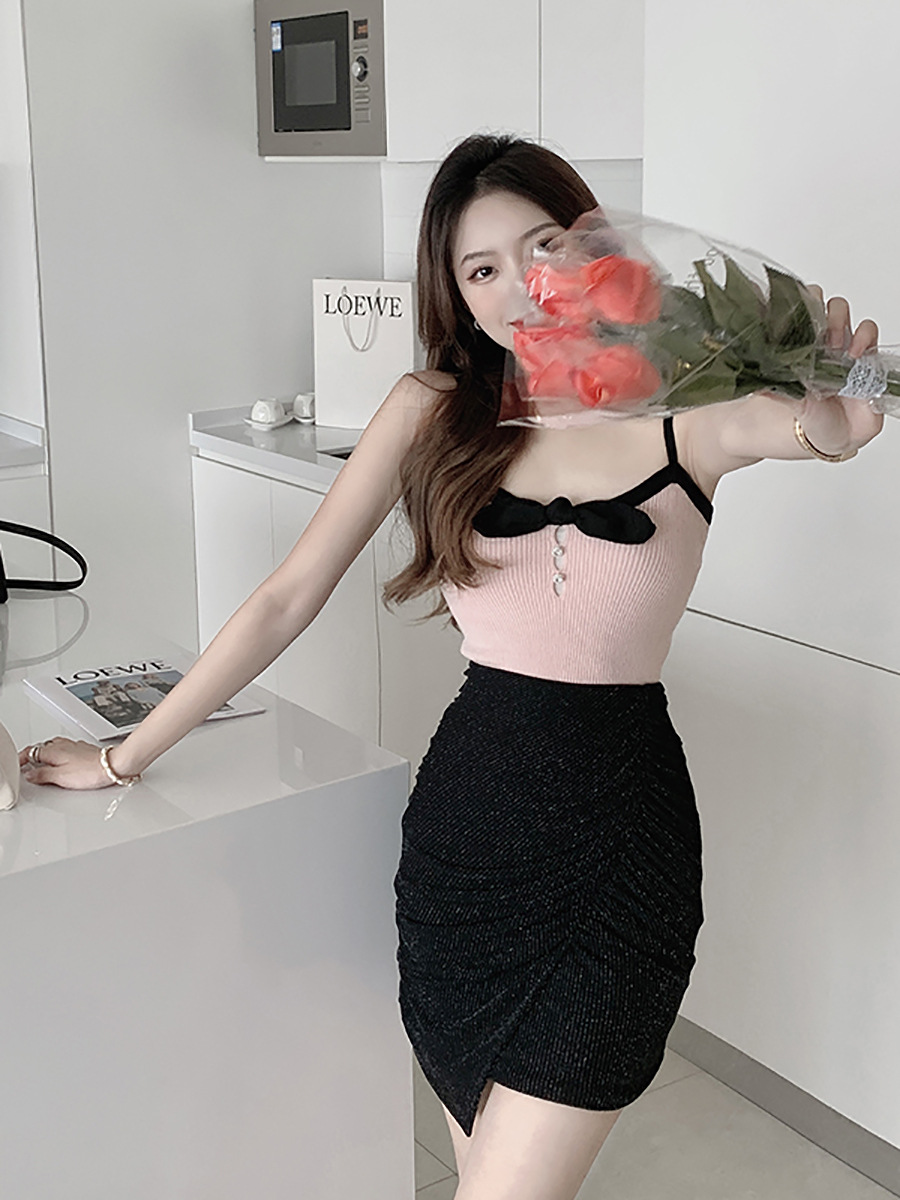 Pleated Sexy Bodycon Skirt