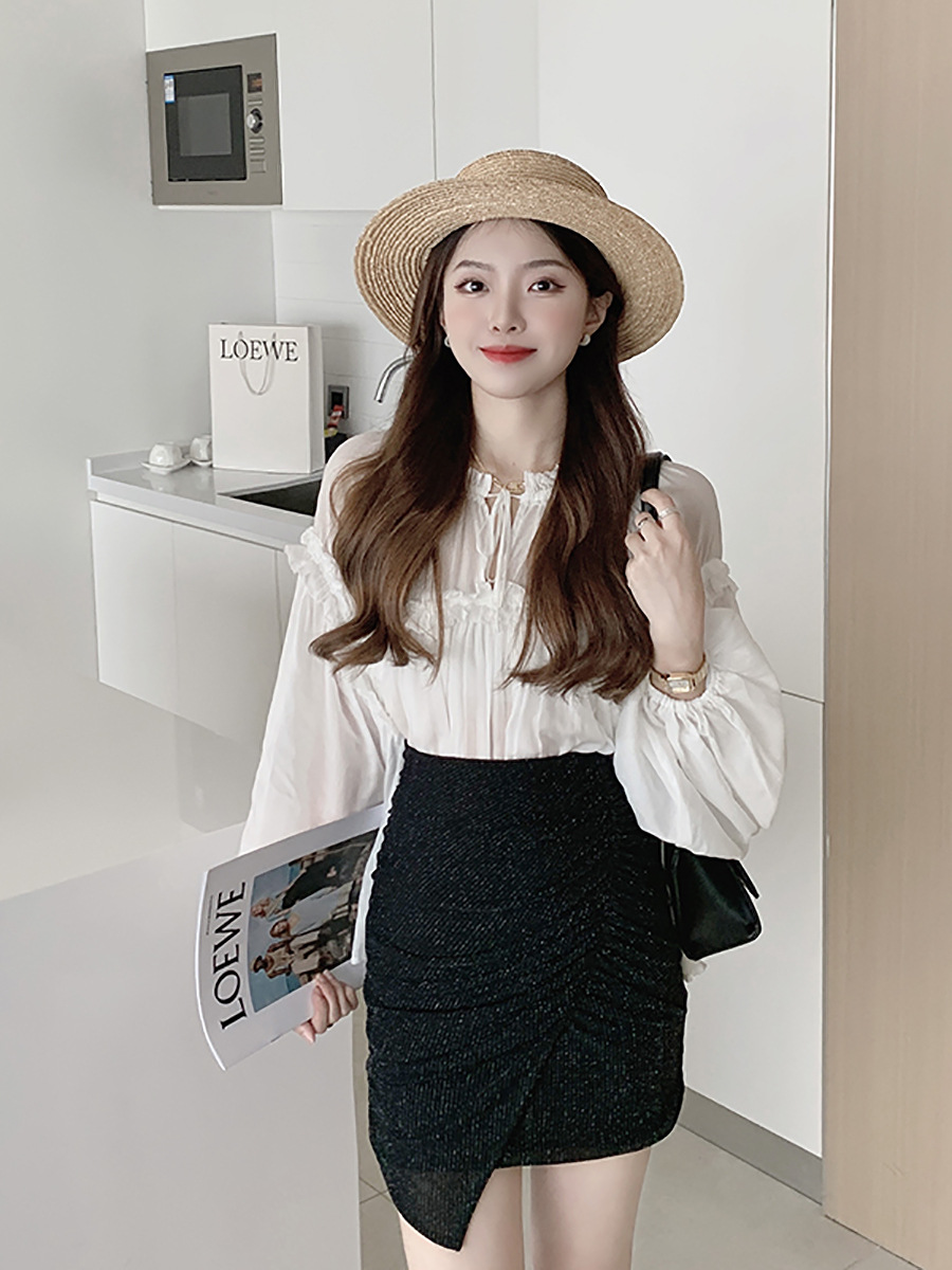 Pleated Sexy Bodycon Skirt