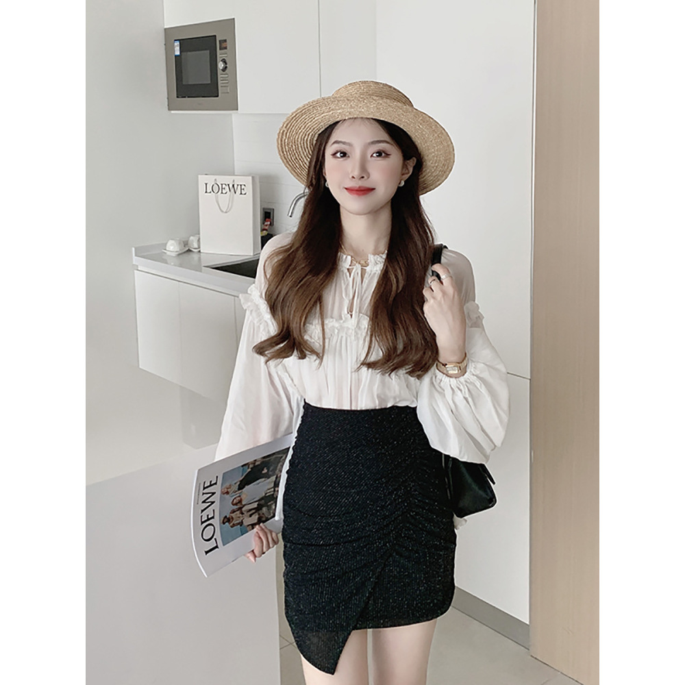 Pleated Sexy Bodycon Skirt