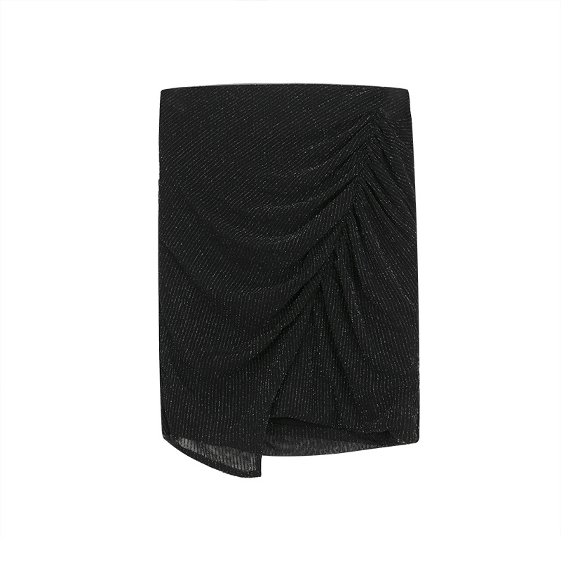 Pleated Sexy Bodycon Skirt