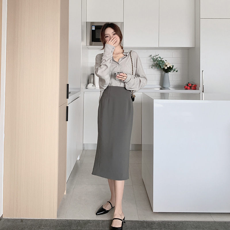 Spring Floral Bodycon Skirt