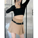 Summer Casual High-Waisted Slimming A-Line Pleated Skirt