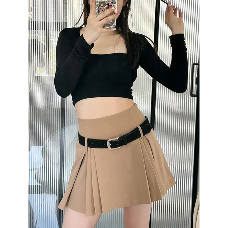 Summer Casual High-Waisted Slimming A-Line Pleated Skirt