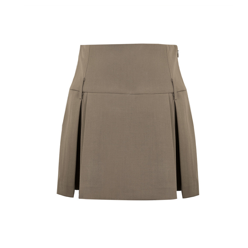 Summer Casual High-Waisted Slimming A-Line Pleated Skirt