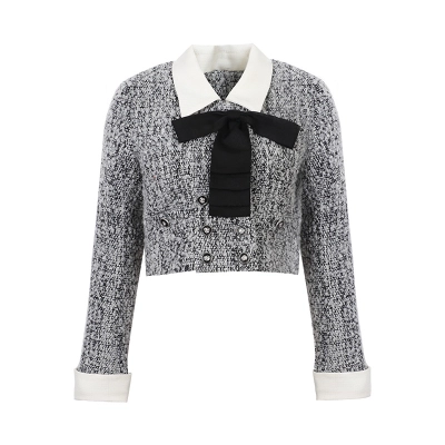 Chic Petite Chiffon Blazer & Pleated Skirt Set 02