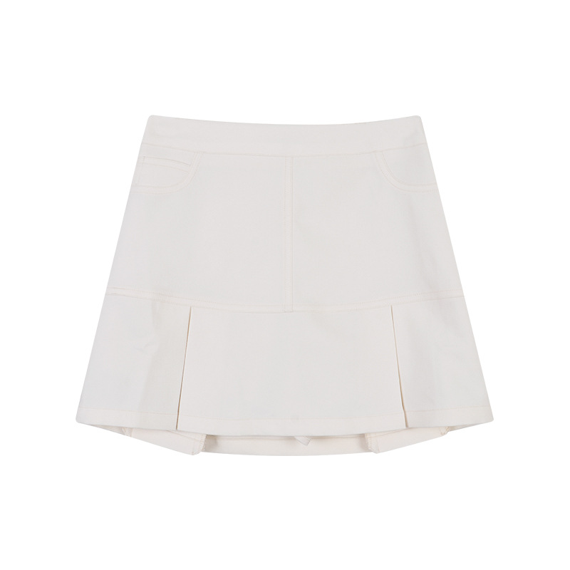 Cute Knit Woolen Shortsleeve Top & Skirt Set