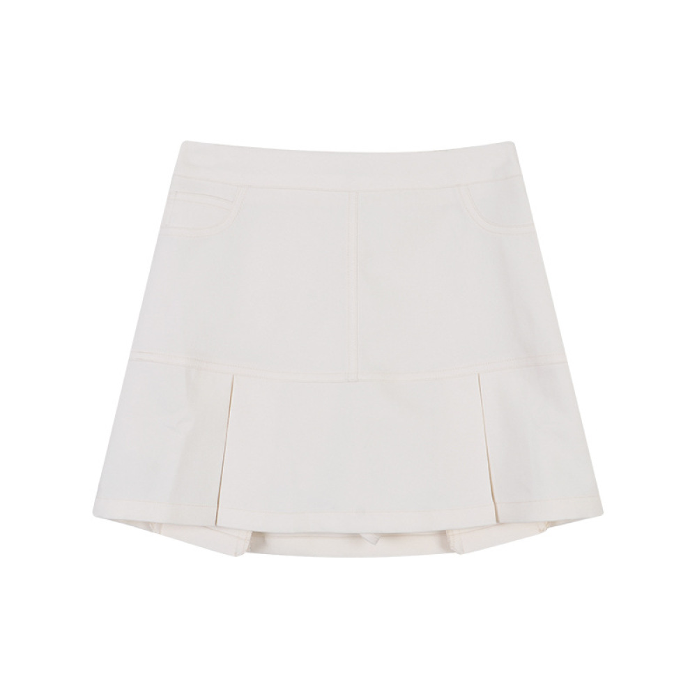 Cute Knit Woolen Shortsleeve Top & Skirt Set