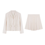 Elegant White Blazer & Trouser Suit For Women