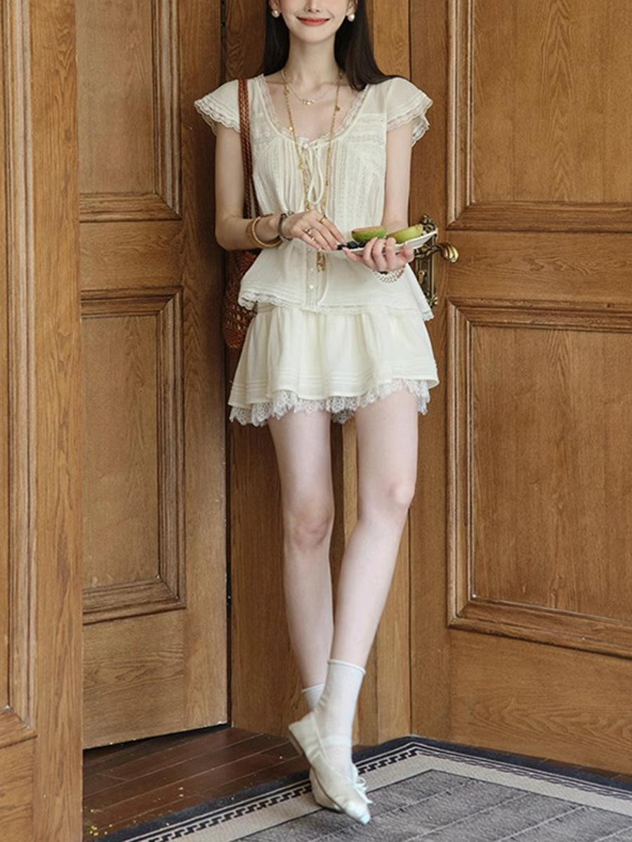 Lace Floral Teen Fashion Set