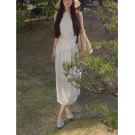 Linen Balloon Skirt Tank Set