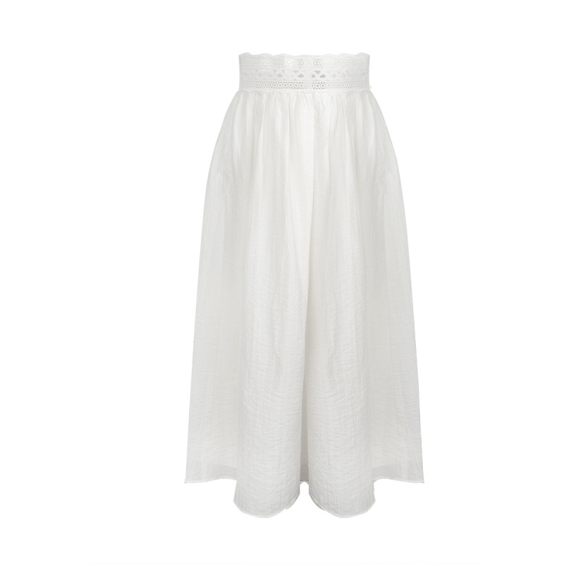 One-Shoulder A-Line Lace Skirt Set