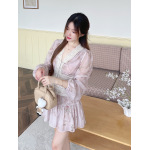 Vintage Lace Blouse & Skirt Set
