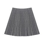 Women's Plaid Blazer & Pleated Skirt Set