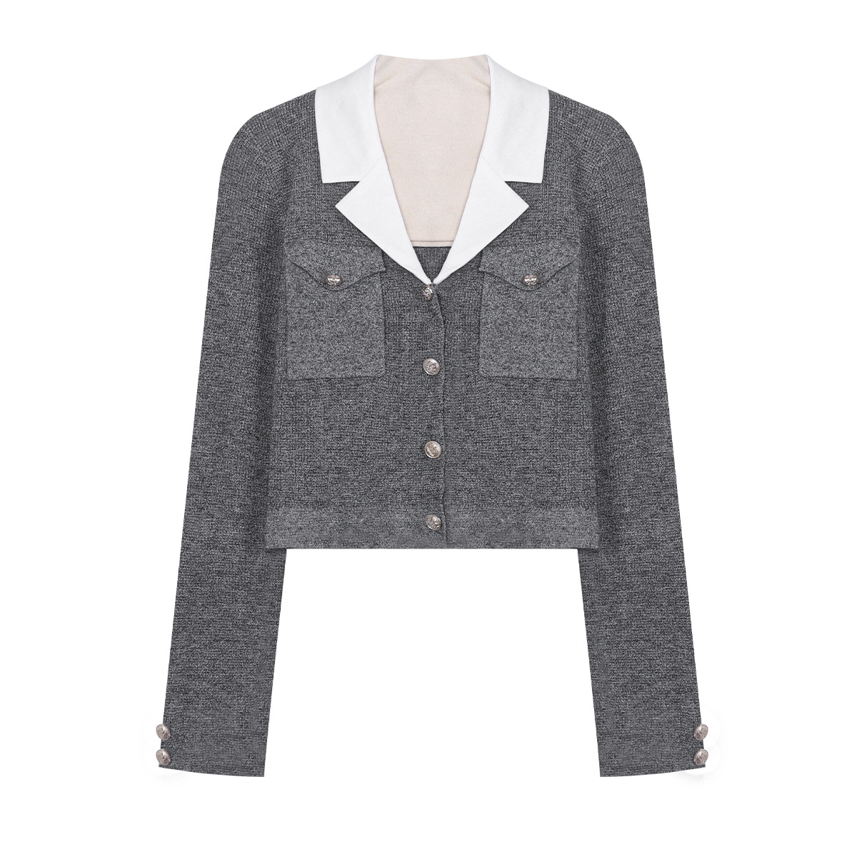 Women's Plaid Blazer & Pleated Skirt Set