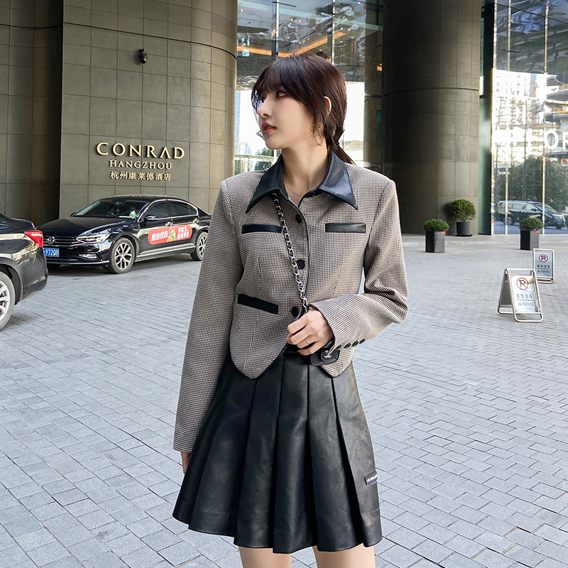Women's Tweed Blazer & Skirt Set
