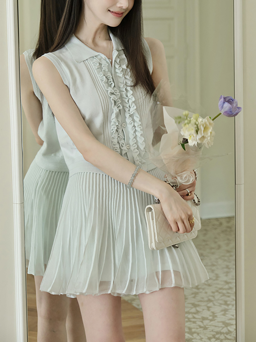 Elegant Knit Two-Piece Set for Women