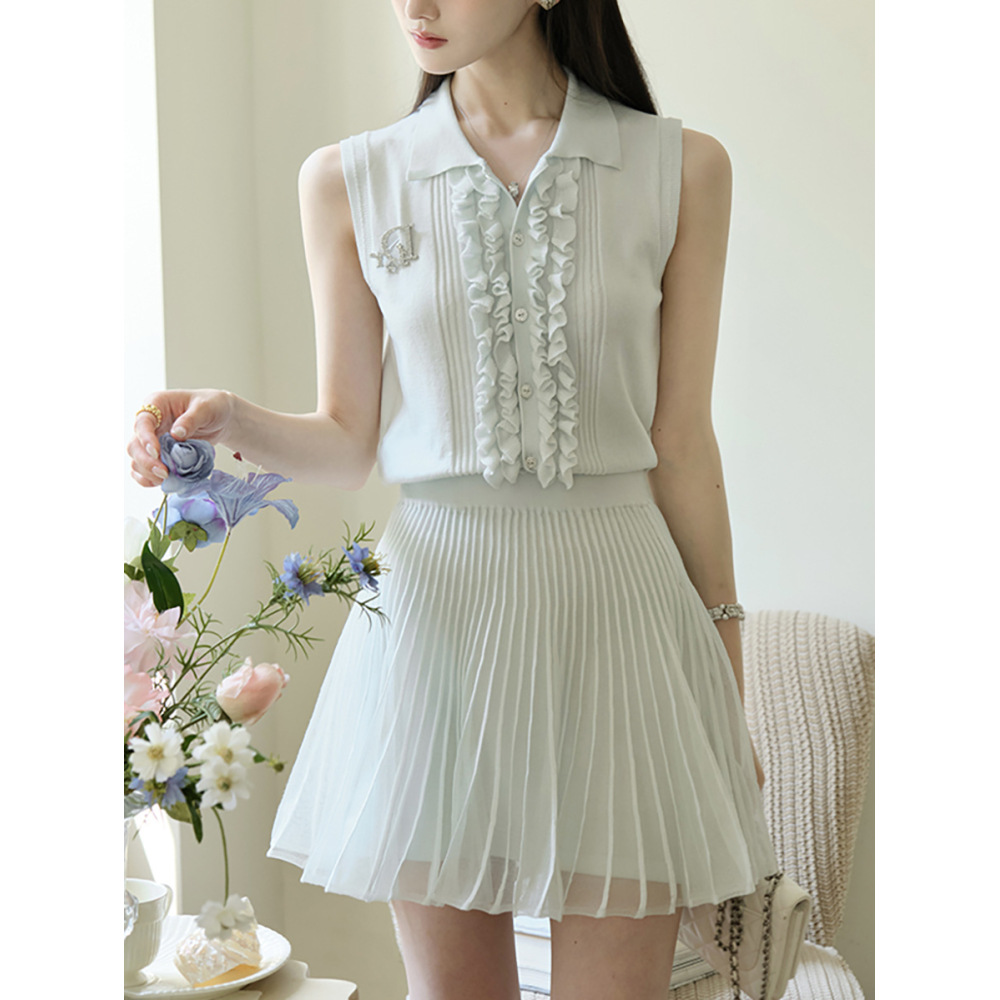 Elegant Knit Two-Piece Set for Women