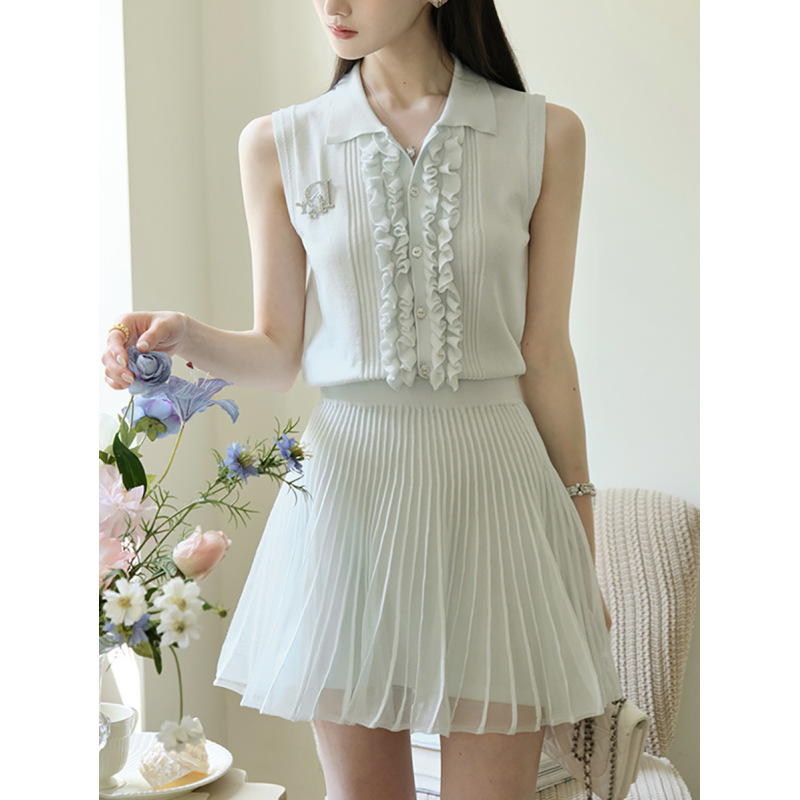 Elegant Knit Two-Piece Set for Women