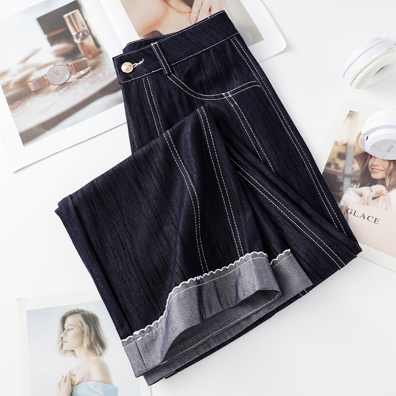 High-Waisted Loose Jeans for Petite Women