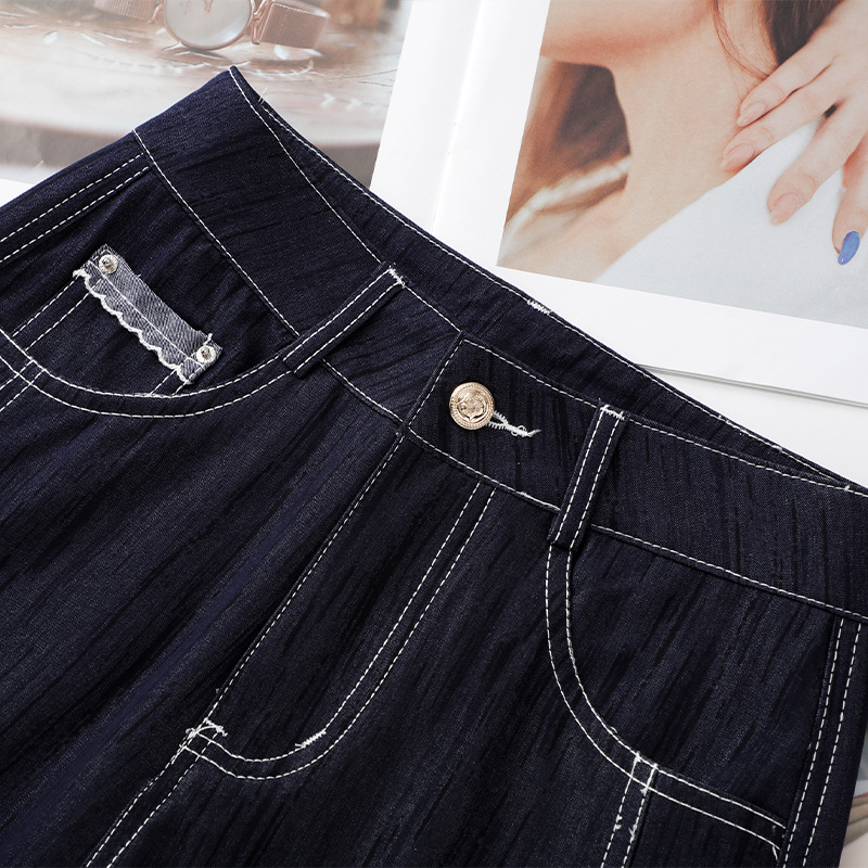 High-Waisted Loose Jeans for Petite Women