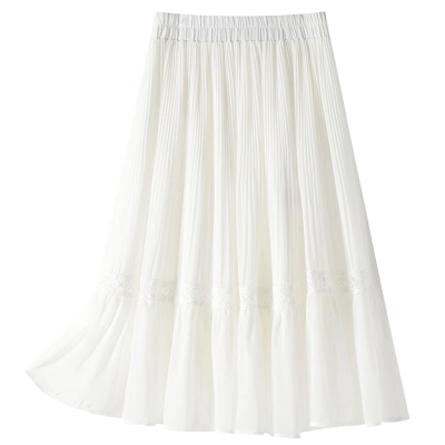 Summer Thin High - Waisted Sheer Slimming Skirt 01