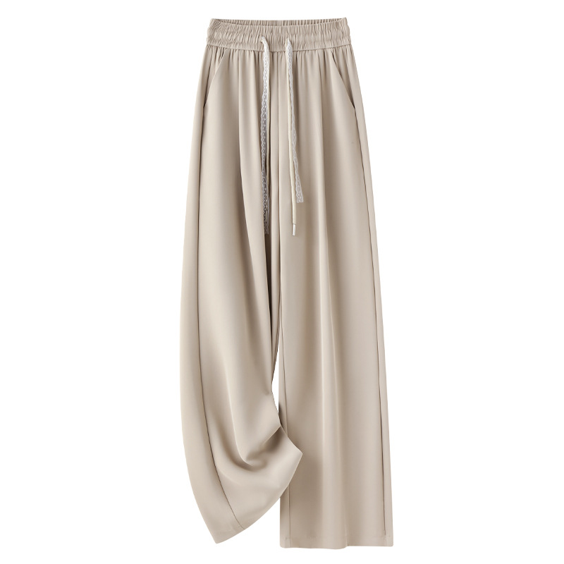 Women's Summer Thin High - Waisted Loose Straight Leg Pants