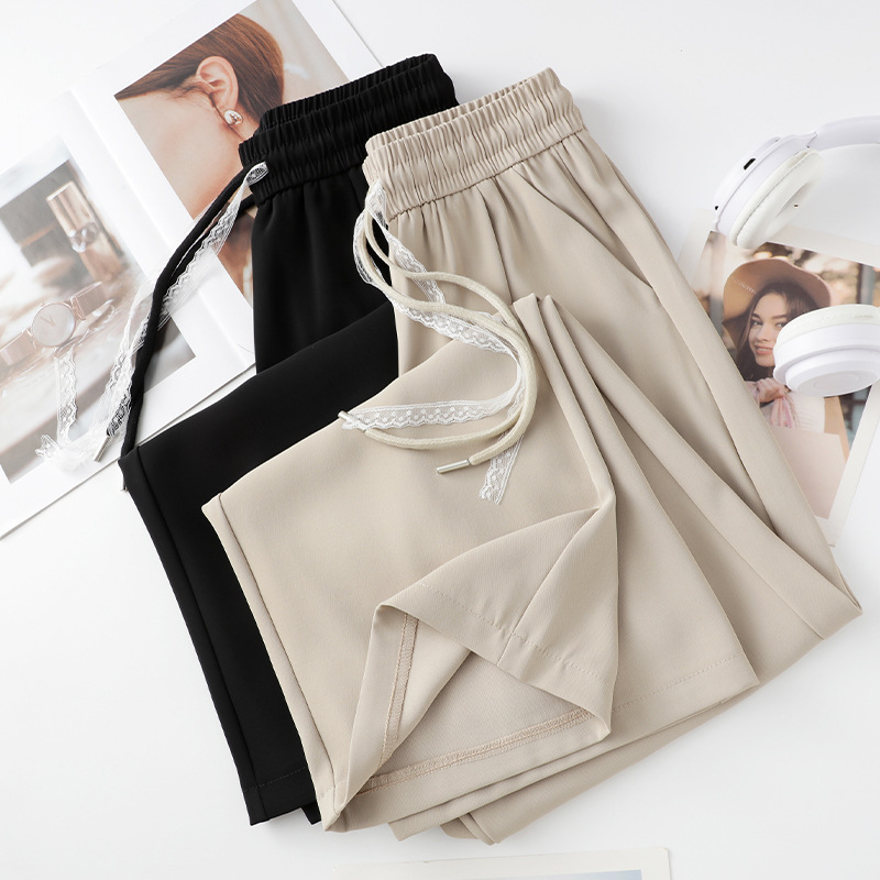 Women's Summer Thin High - Waisted Loose Straight Leg Pants