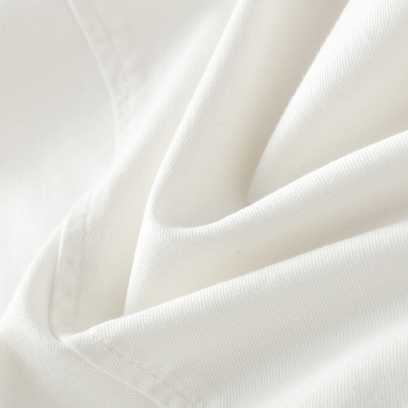 White High-Waisted Loose Jeans