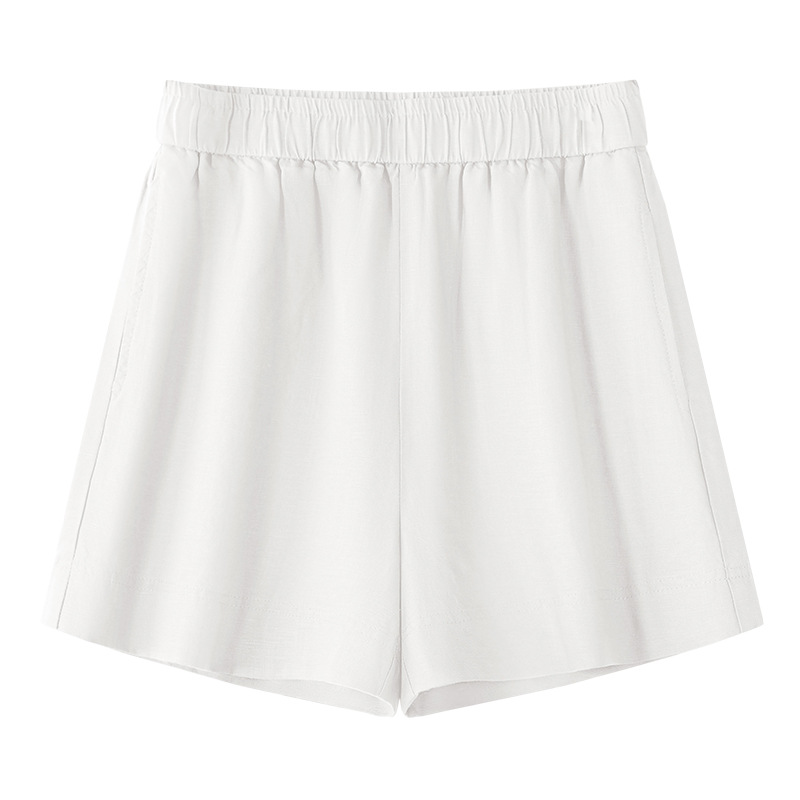 Linen High-Waisted Loose Shorts - Summer Breathable
