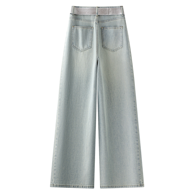 Slim Fit Wide Leg Jeans For Women