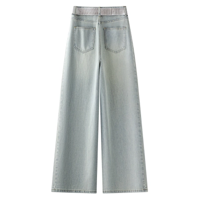 Slim Fit Wide Leg Jeans For Women 02