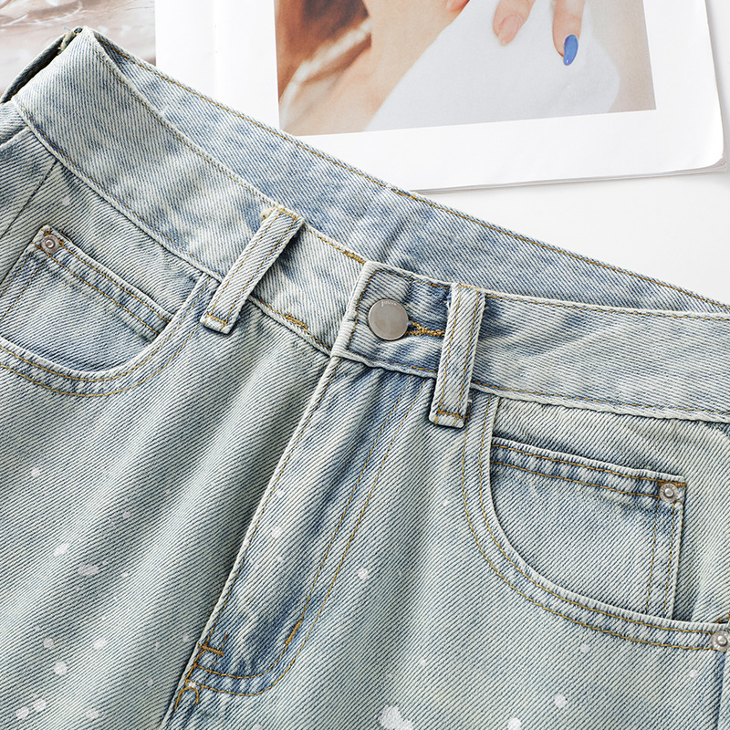 Slim Fit Wide Leg Jeans For Women