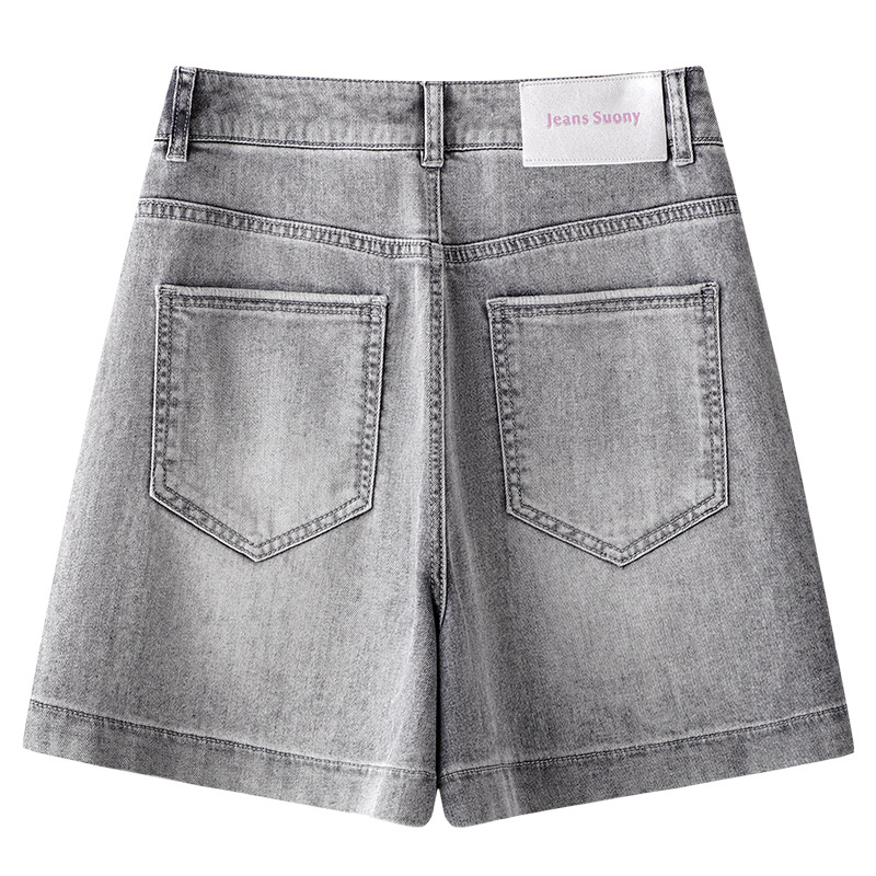 High - Waisted Slimming Denim Shorts