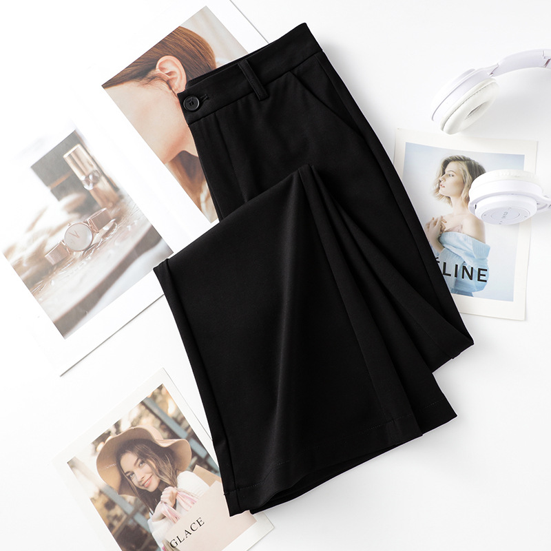 Summer Black Slimming Flared Leggings