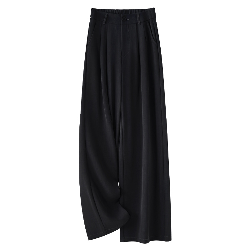 Summer High - Waisted Loose Cropped Chiffon Pants