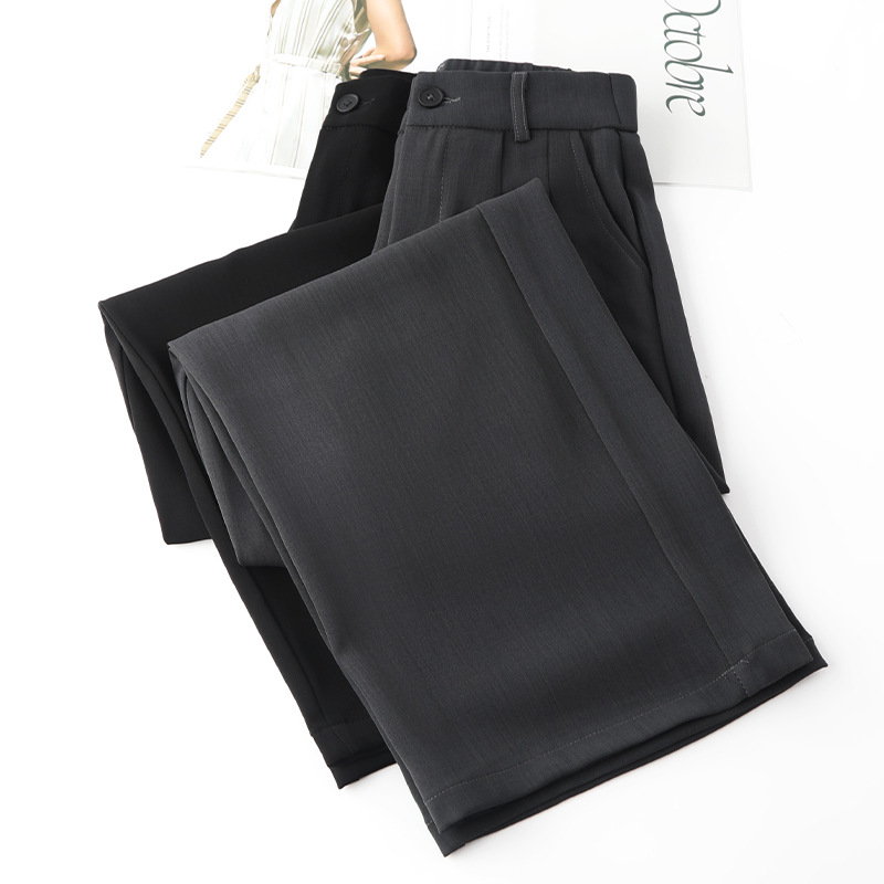 Summer High - Waisted Loose Cropped Chiffon Pants