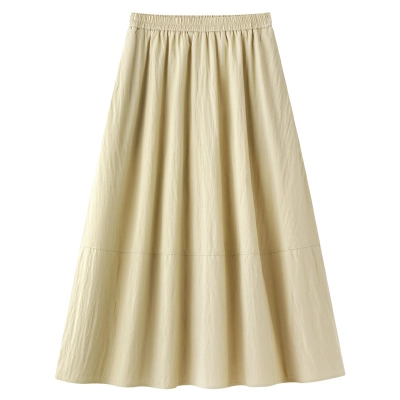 Summer High - Waisted Slimming A - Line Long Skirt 02