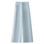 Summer High-Waist Slim Straight Leg Jeans