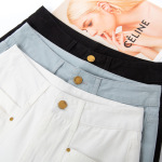 Summer High-Waist Slim Straight Leg Jeans