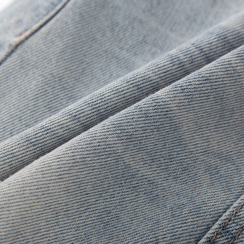 Summer Thin Denim Mini Skirt with Lace