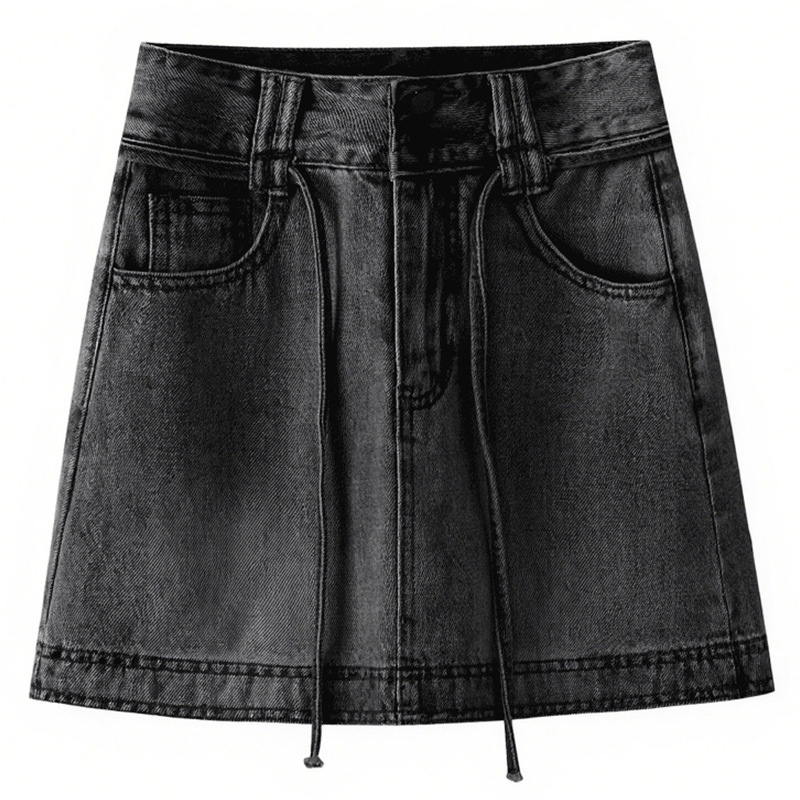 Summer Thin High - Waisted Slimming Denim Skirt