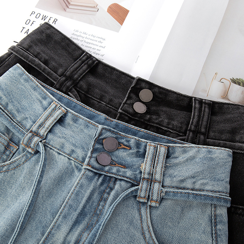 Summer Thin High - Waisted Slimming Denim Skirt