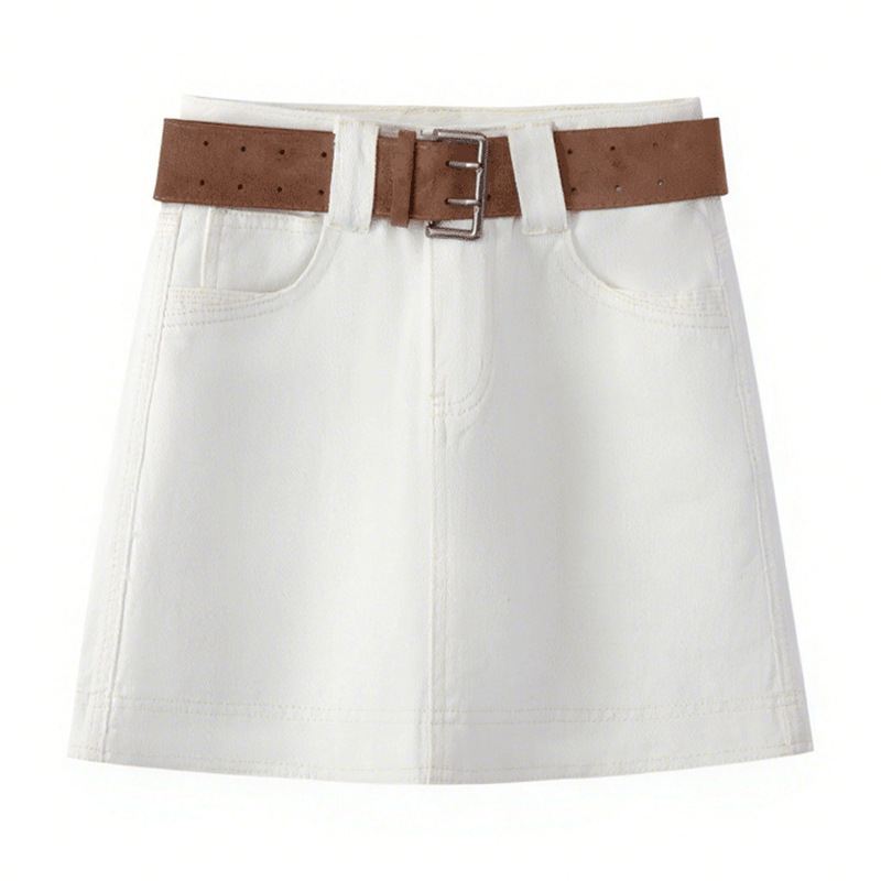 Summer Thin Slimming High - Waisted Denim Mini Skirt