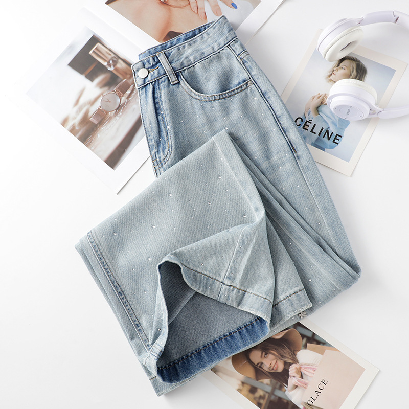 Vintage Rhinestone Flared Jeans