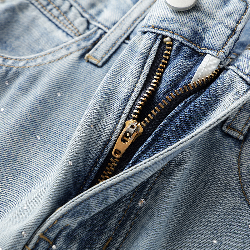 Vintage Rhinestone Flared Jeans