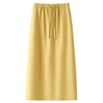 Women's Summer Linen-Tencel Midi Skirt